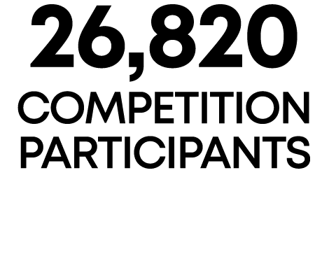 26,820 COMPETITION PARTICIPANTS