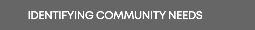  Identifying Community Needs
