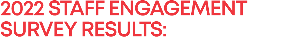2022 Staff Engagement survey results: