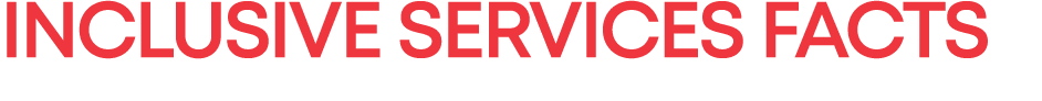 Inclusive services facts